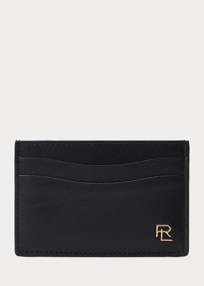 パープル レーベル 財布 メンズ 黒 Monogram-plaque カーフスキン Card Case CJBTI2854